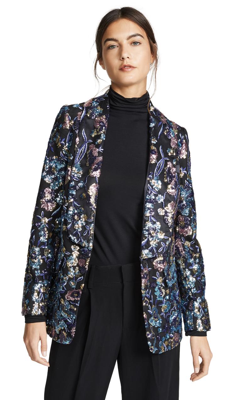 Self Portrait Sequin Embellished Jacket