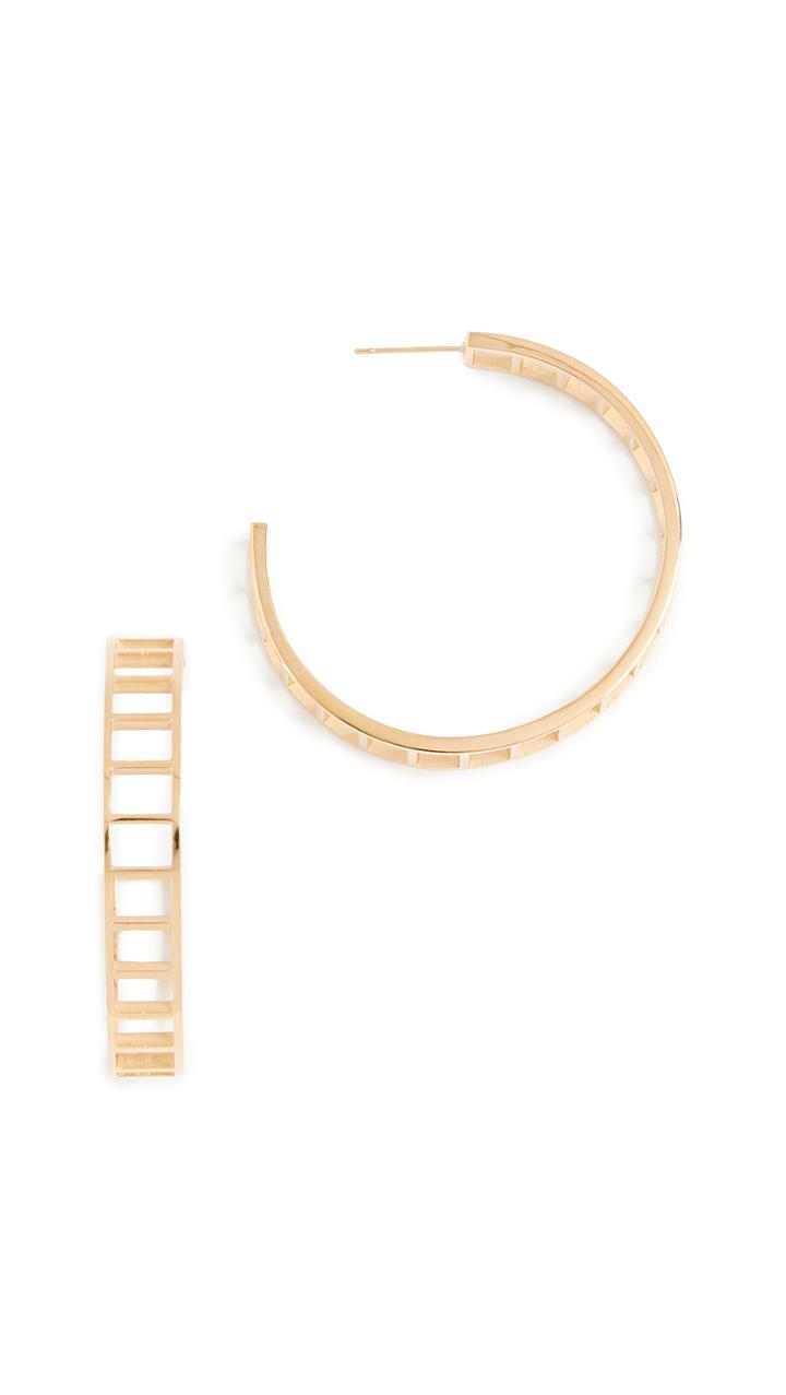 Shashi Climber Hoop Earrings