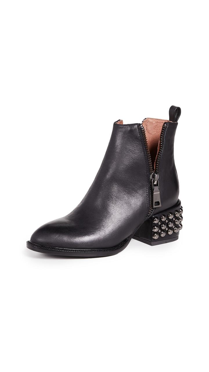 Jeffrey Campbell Boone Studded Heel Zip Booties