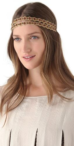Deepa Gurnani Double Crystal Headband