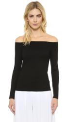 L Agence Cynthia Off Shoulder Top
