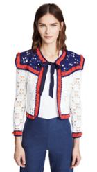 Michaela Buerger Crochet Tie Front Cardigan