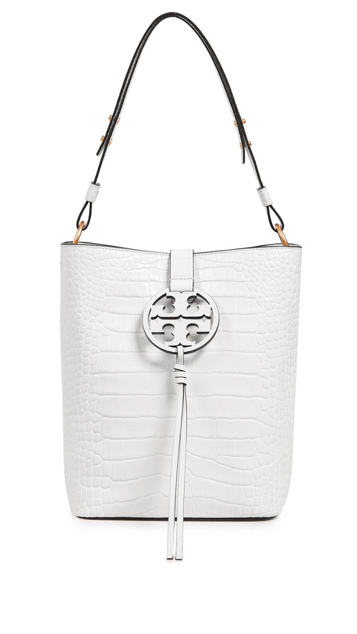 Tory Burch Miller Embossed Hobo Bag