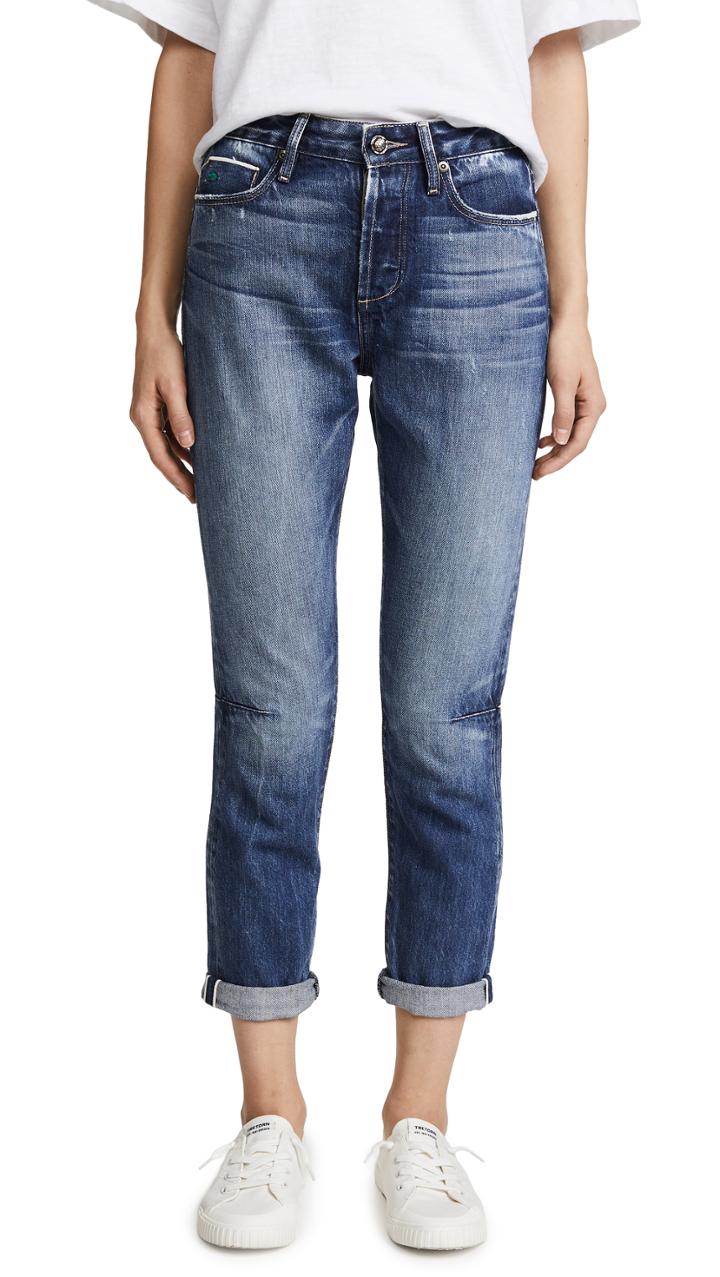 Tortoise Dory High Waisted Tapered Crop Jeans