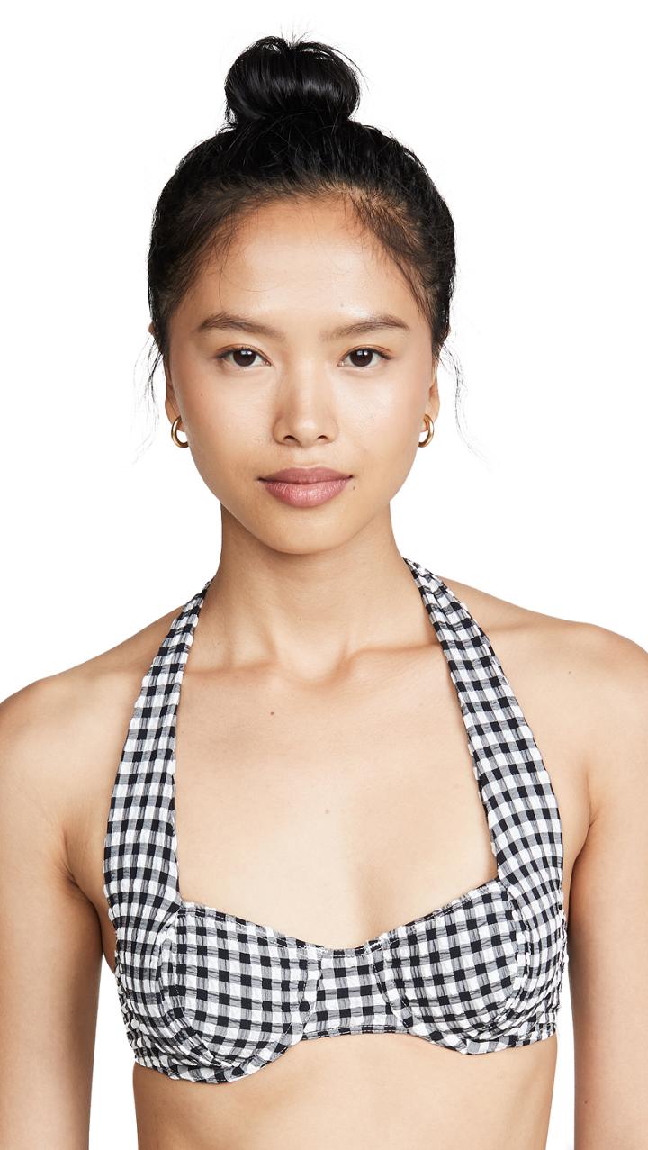 Solid Striped The Lana Bikini Top