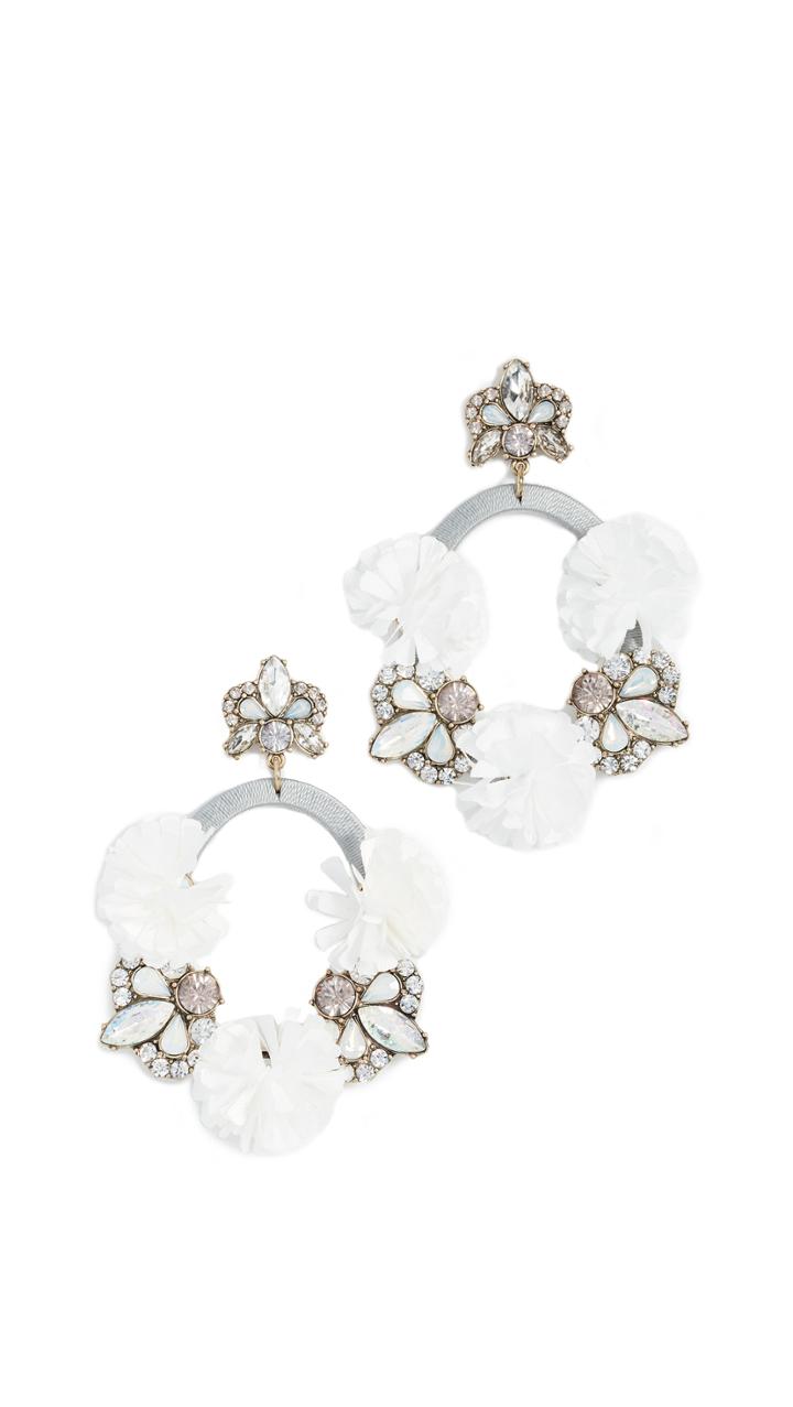 Baublebar Ice Lily Hoop Earrings