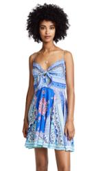 Camilla Short Dress With Tie Front