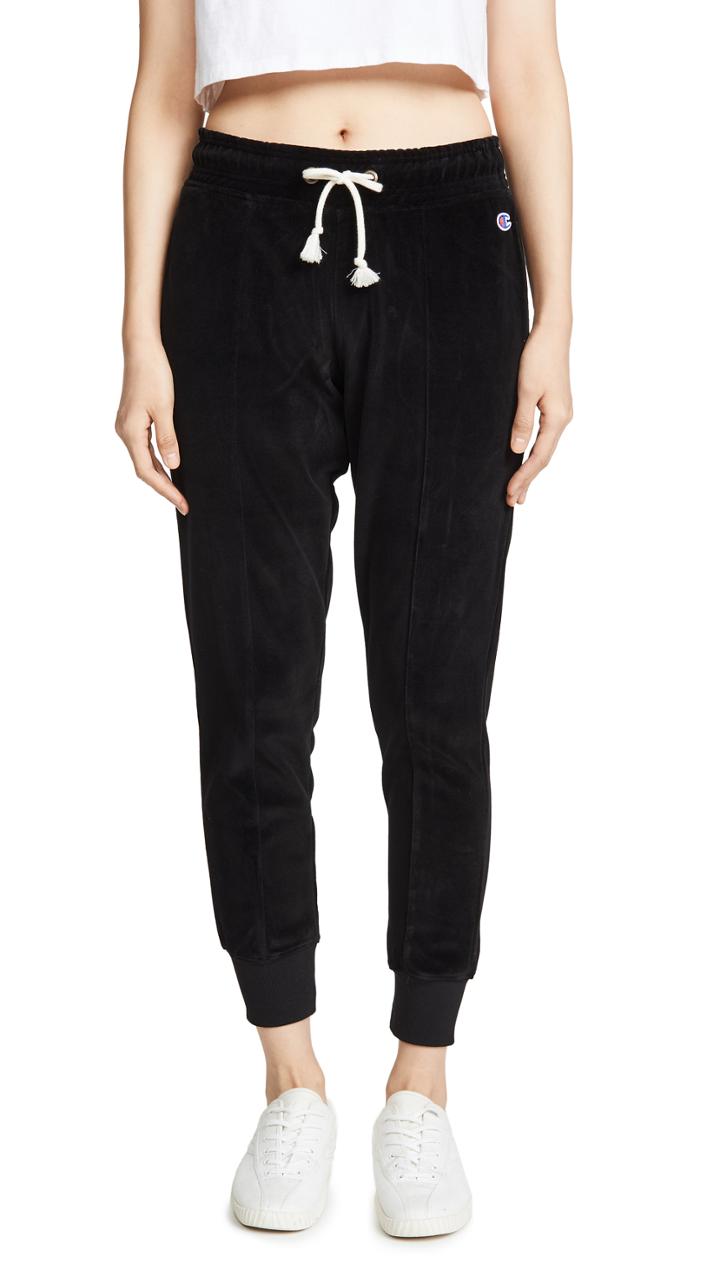 Champion Premium Reverse Weave Velour Rib Cuff Pants