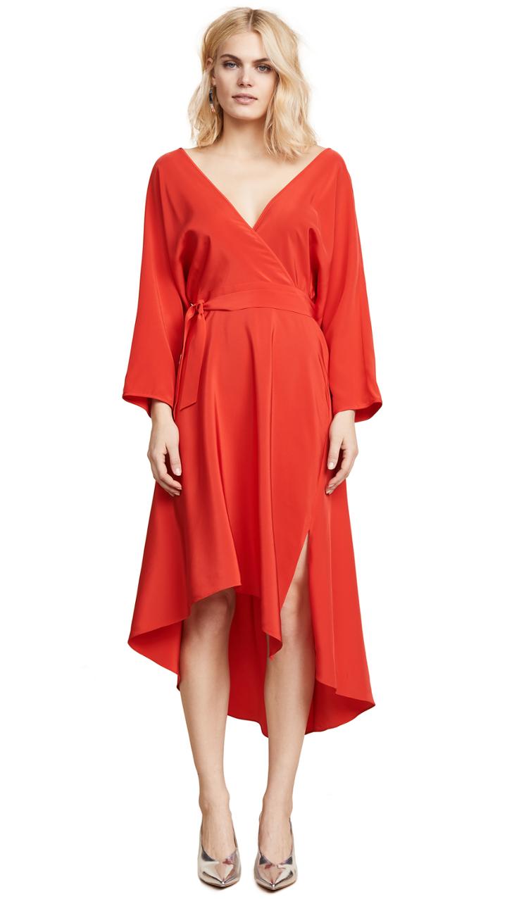 Diane Von Furstenberg Asymmetric Hem Dress