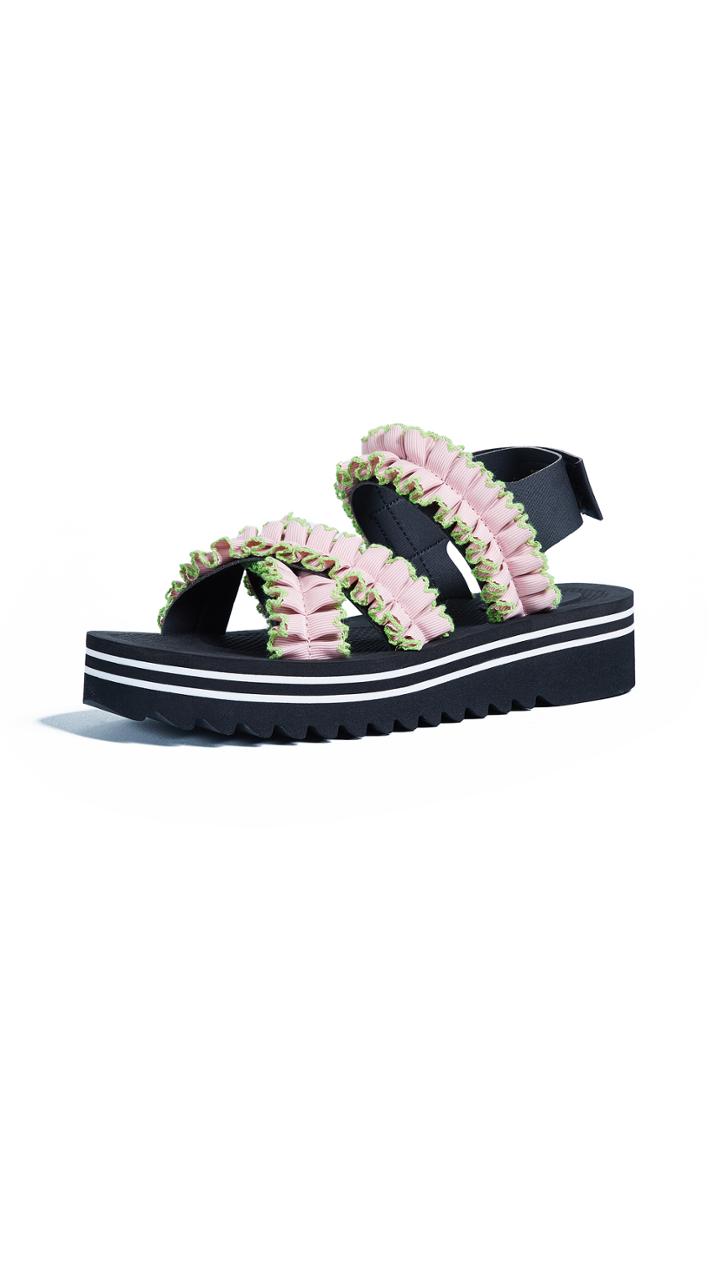 Suecomma Bonnie Ruffle Detailed Sandals