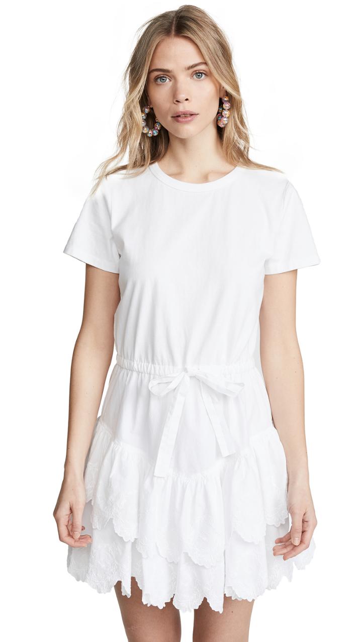 La Vie Rebecca Taylor Embroidered Jersey Dress