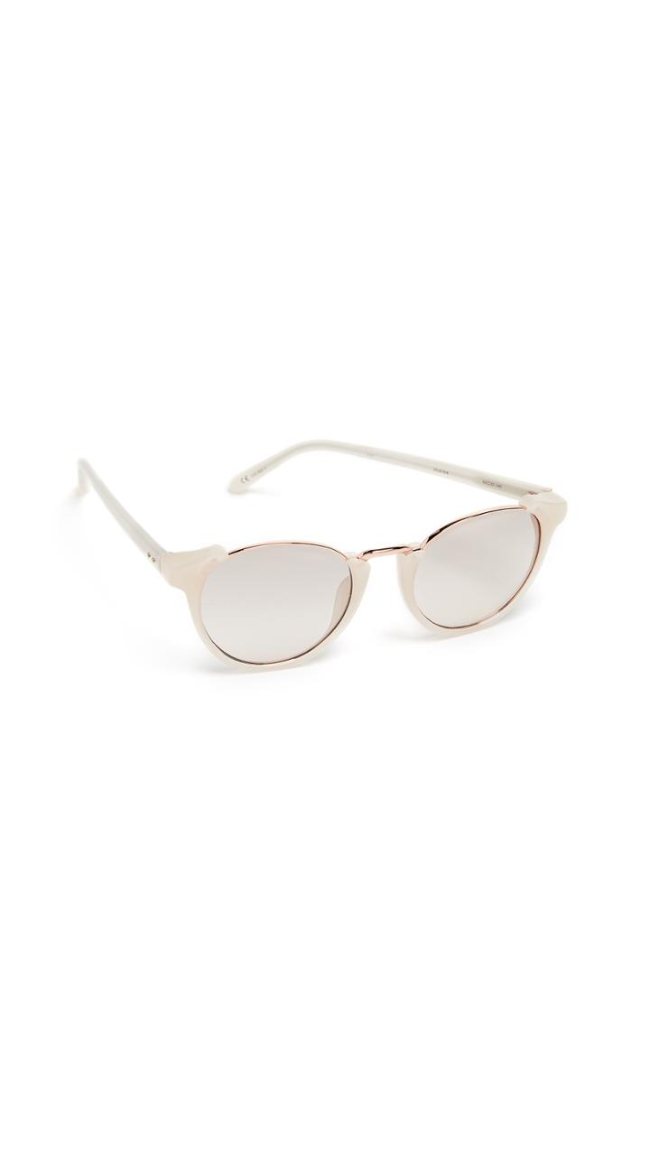 Linda Farrow Luxe Round Combo Sunglasses