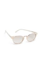 Linda Farrow Luxe Round Combo Sunglasses