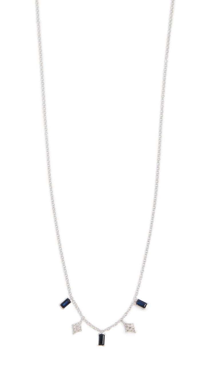 Meira T 14k White Gold Drop Necklace