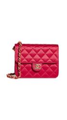 What Goes Around Comes Around Chanel Red Satin Crossbody Bag