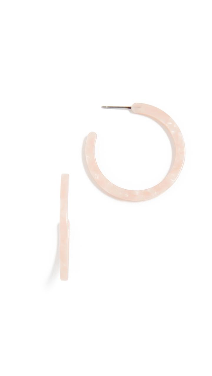 Shashi Lucite Hoop Earrings