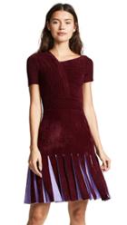 Yigal Azrouel Short Sleeve Flare Dress