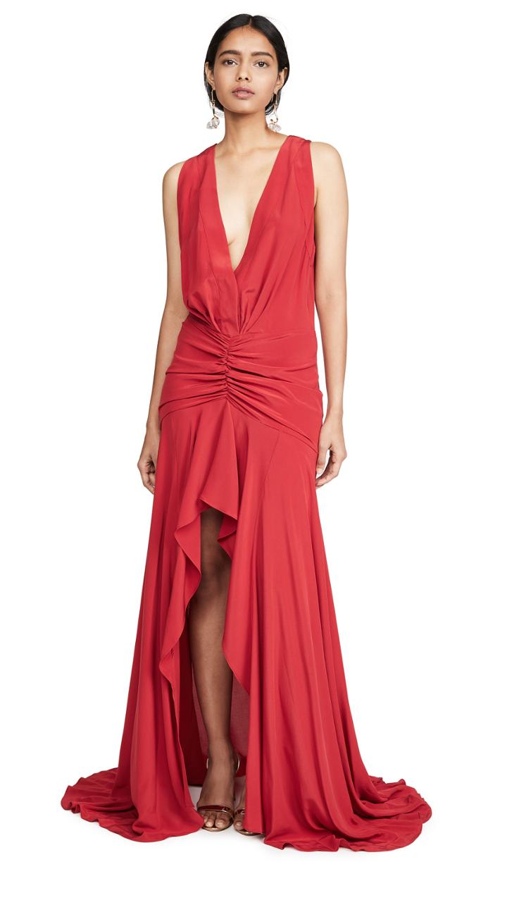 Silvia Tcherassi V Neck Gown