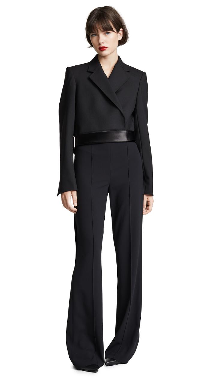 Helmut Lang Cropped Canvas Blazer