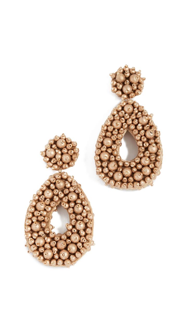 Baublebar Fully Beaded Oval Earrings