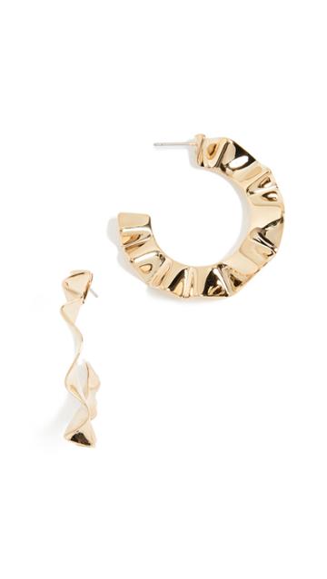 Kate Spade New York Frilled To Pieces Hoop Earrings