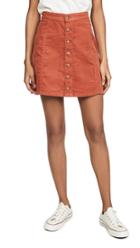 Wrangler Button Front Miniskirt