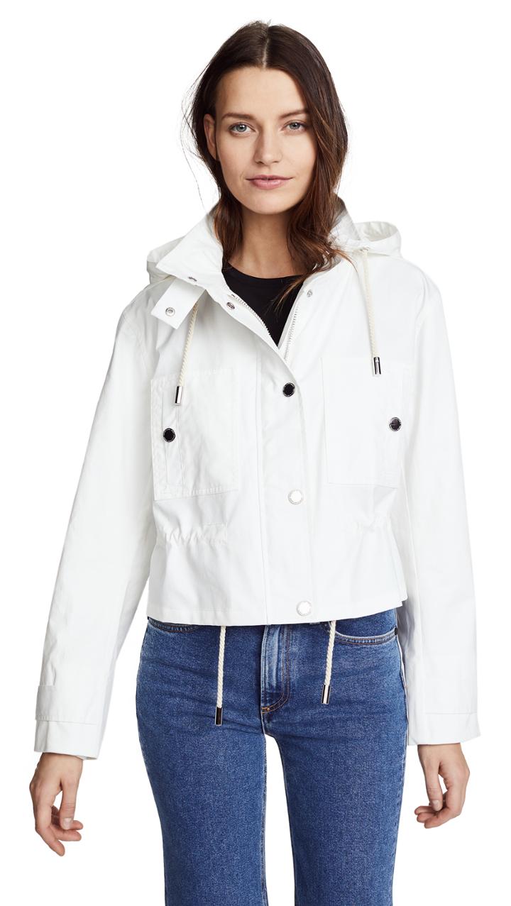 Derek Lam 10 Crosby Cropped Hooded Parka