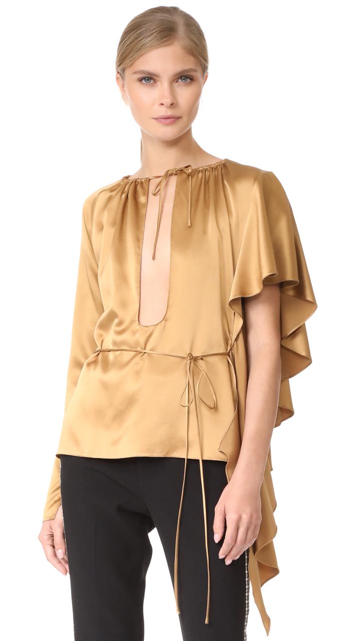 Juan Carlos Obando Asymmetrical Ruffle Blouse