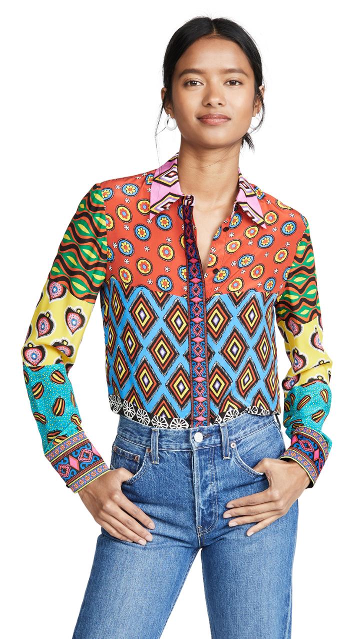Alice Olivia X Carla Kranendonk Willa Ribbon Combo Top