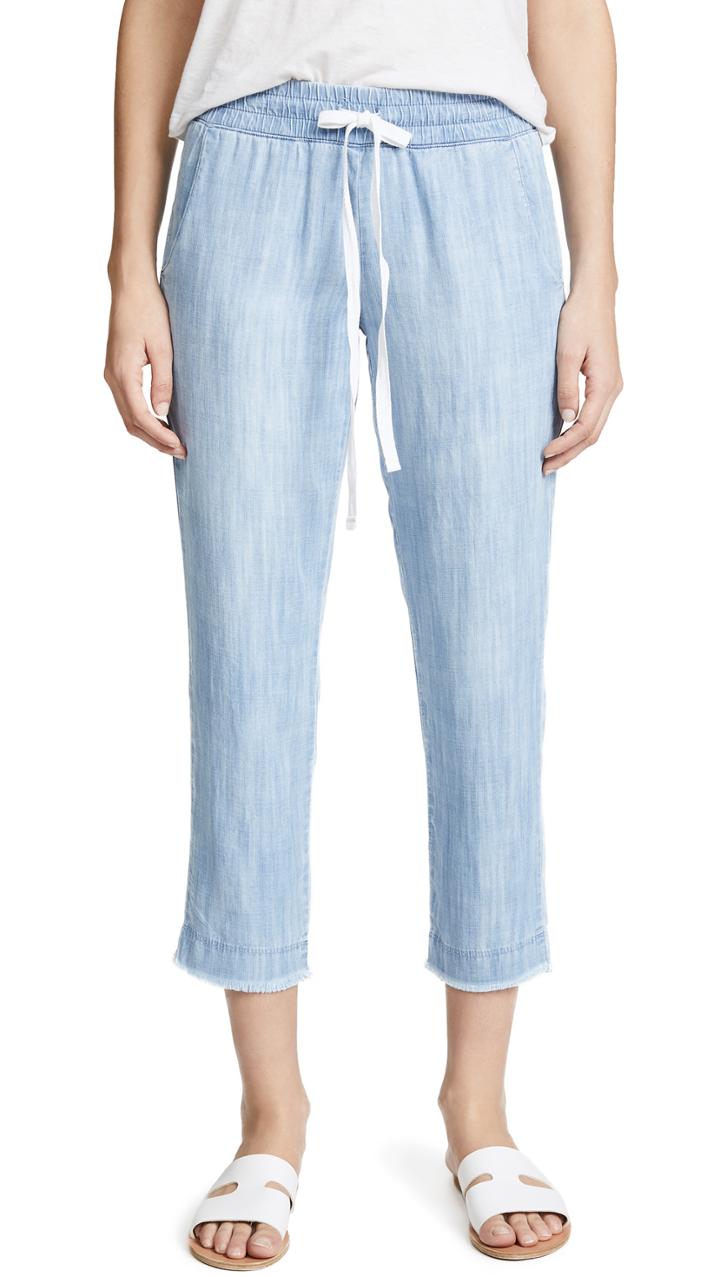 Bella Dahl Frayed Hem Trousers
