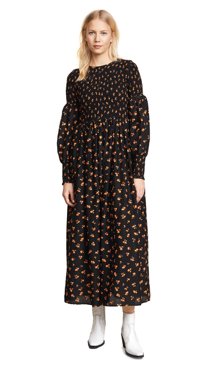 Ganni Beacon Long Sleeve Dress