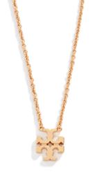 Tory Burch Logo Charm Delicate Necklace