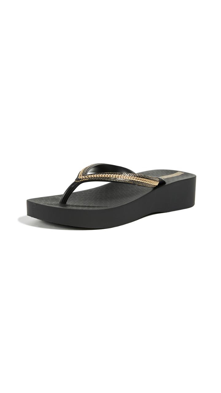 Ipanema Mesh Wedge Flip Flops