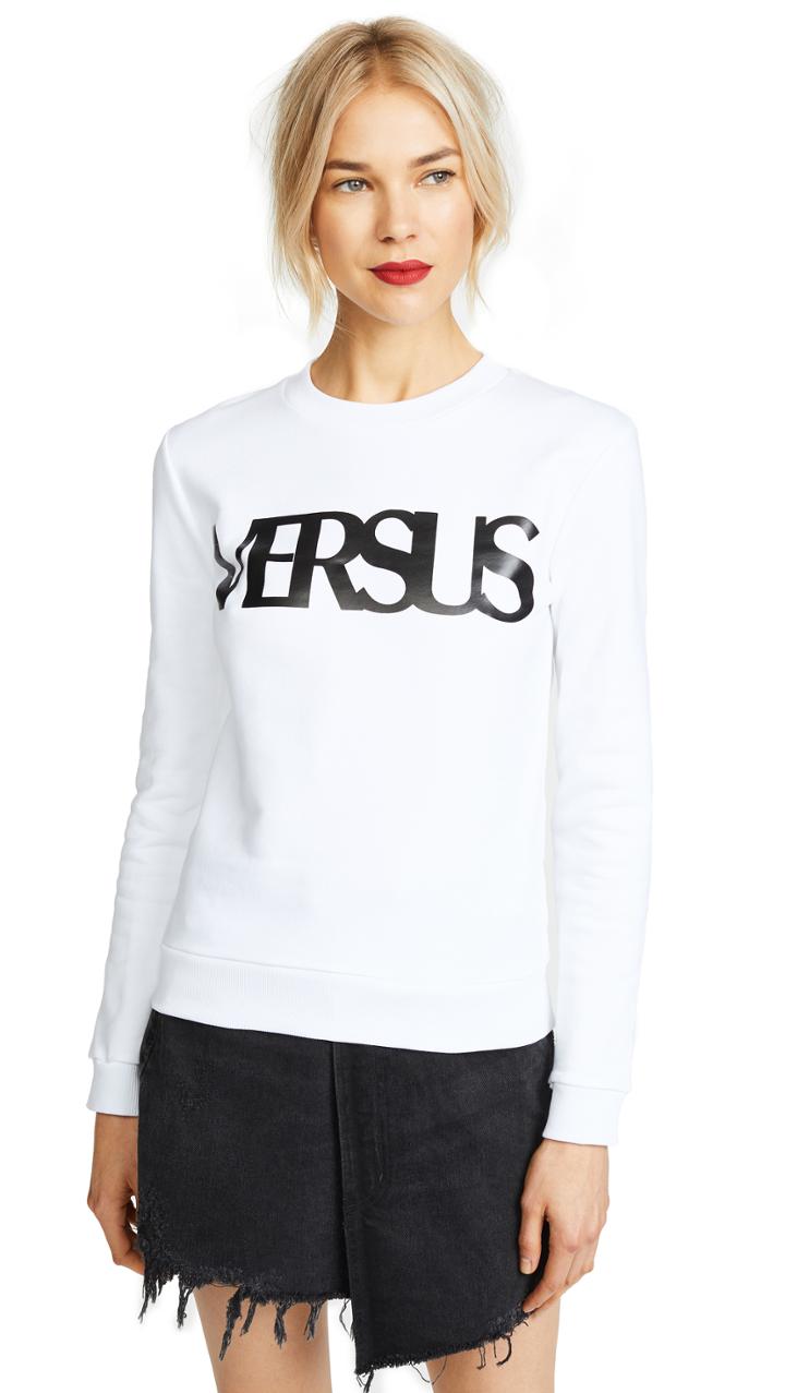 Versus Versus Logo Crew Neck Sweatshirt