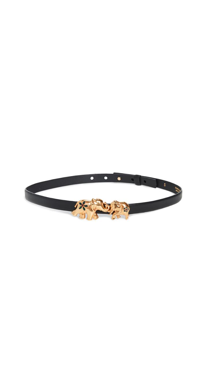 Oscar De La Renta Elephant Belt Buckle
