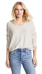 James Perse Cashmere Cropped Hoodie