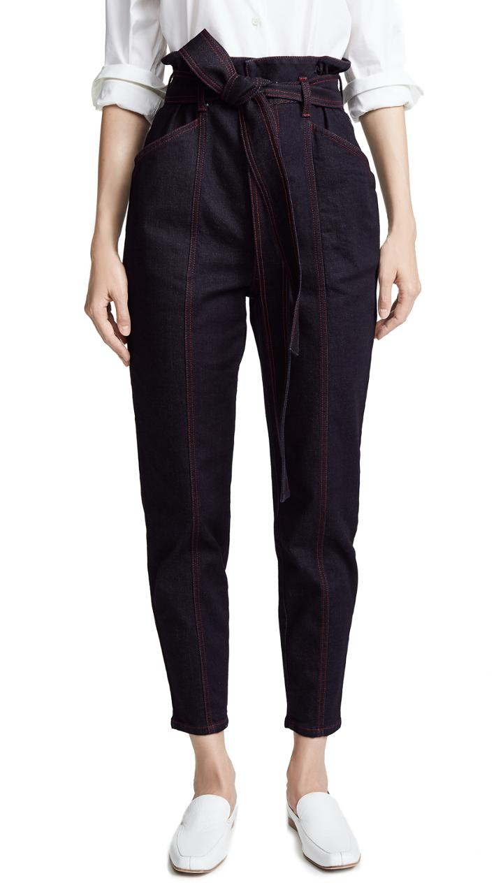 Stella Mccartney Tie Waist Jean Trousers