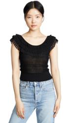 Marissa Webb Tasha Ruffle Sweater Top