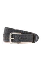 W Kleinberg Embossed Croc Leather Belt