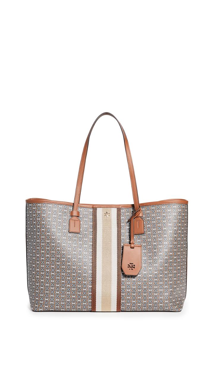 Tory Burch Gemini Link Canvas Tote Bag