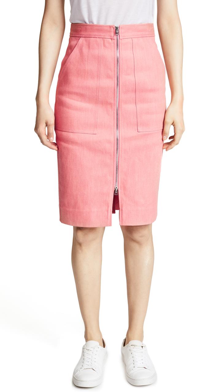 Diane Von Furstenberg Zip Up Skirt