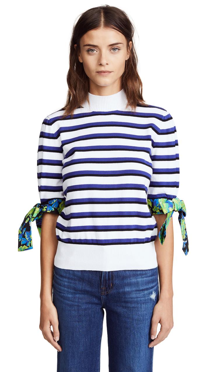 Msgm Knit Stripe Sweater