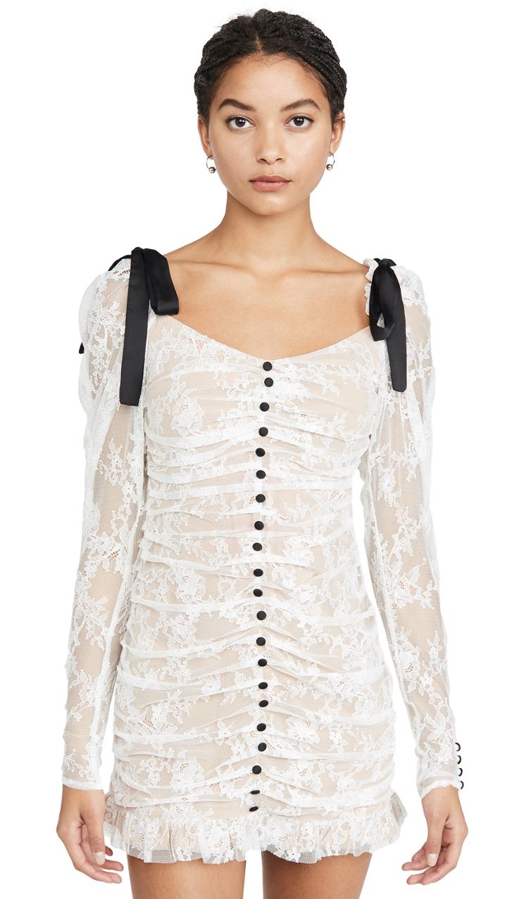 For Love Lemons Beverly Pleated Mini Dress