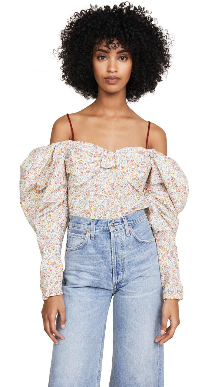 Hellessy Lauren Floral Ots Blouse