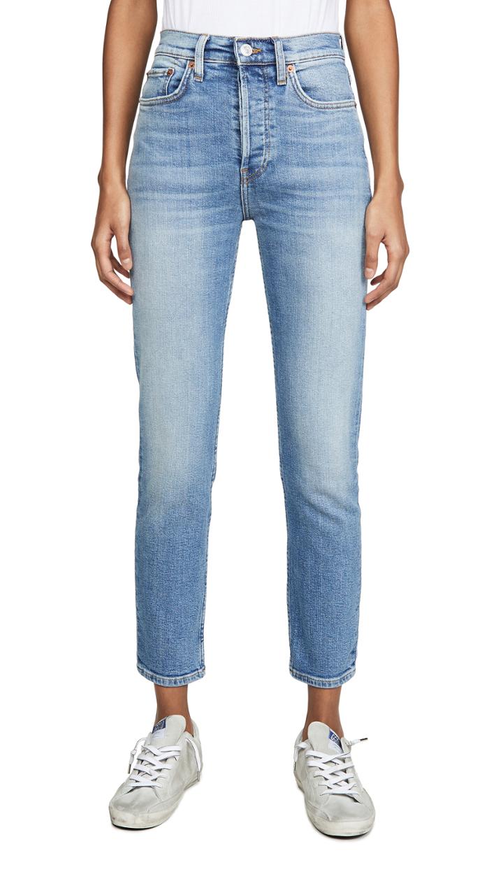 Re Done High Rise Ankle Crops