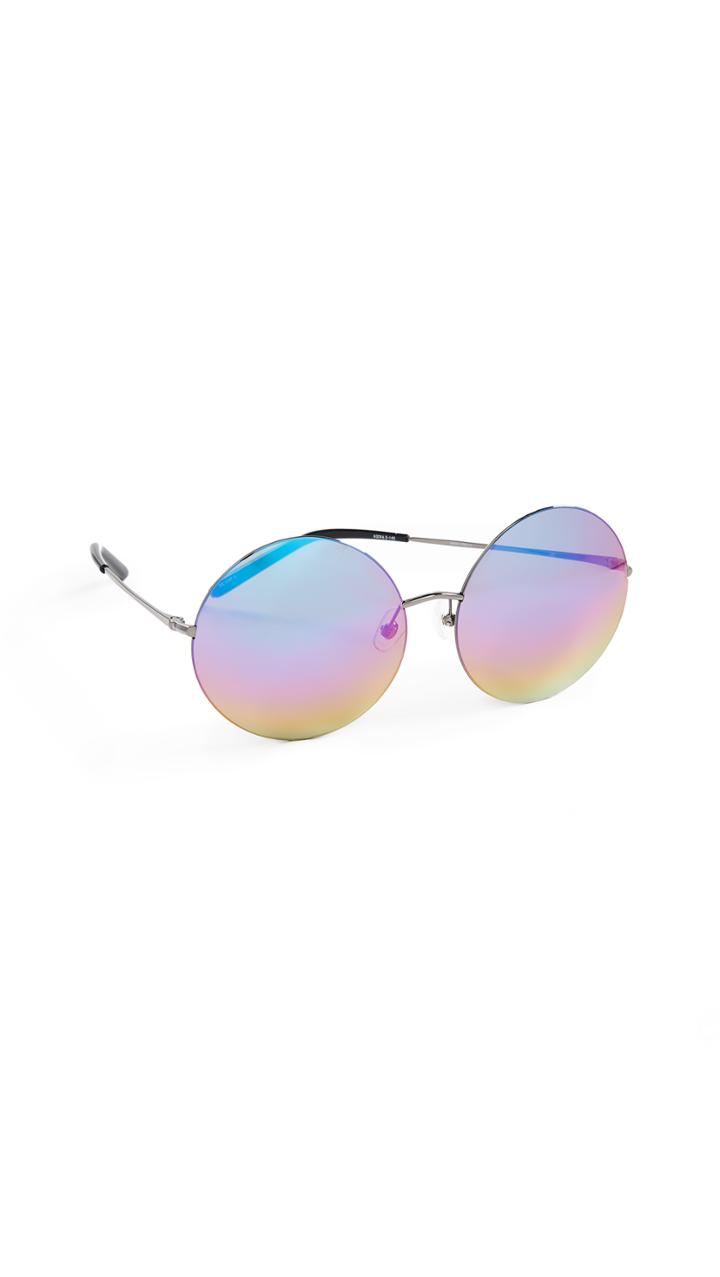 Linda Farrow Luxe Matthew Williamson X Linda Farrow Oversized Round Sunglasses