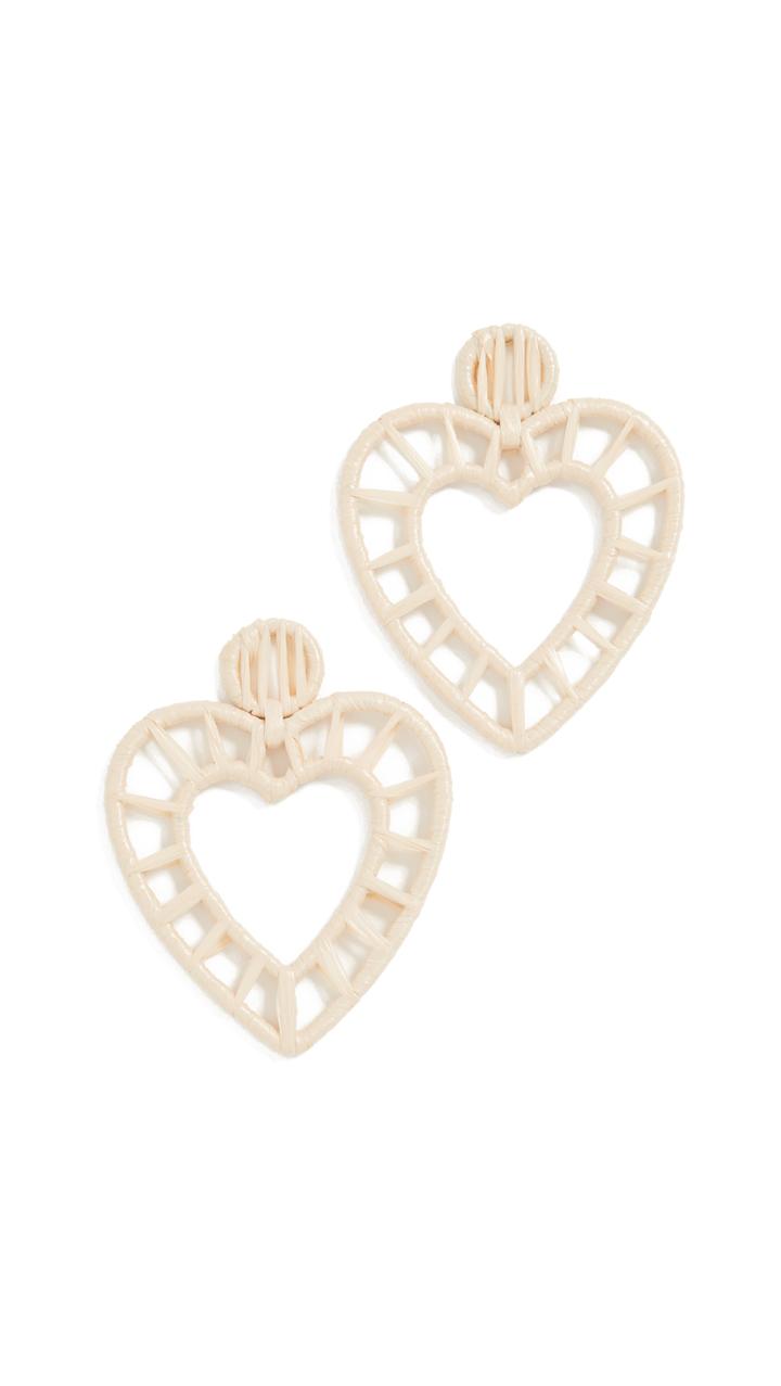 Baublebar Renata Rafia Heart Earrings
