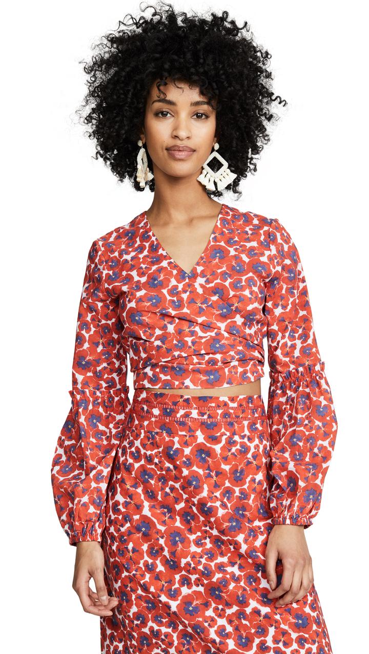 Isolda Sara Tie Front Top