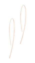 Lana Jewelry 14k Small Flat Hooked Hoop Earrings