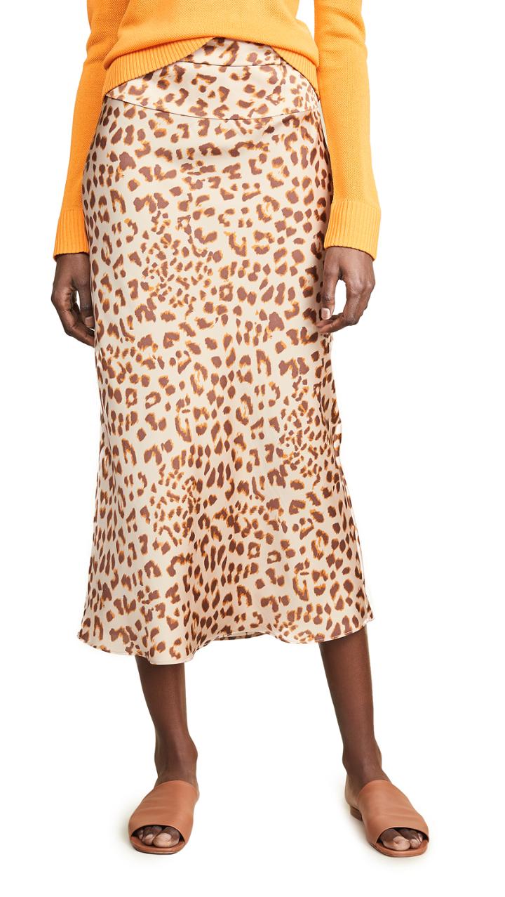Free People Normani Bias Printed Skirt